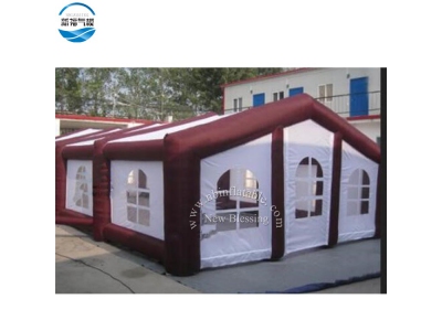 NBTE-84 inflatable house tent with brown gas pipe