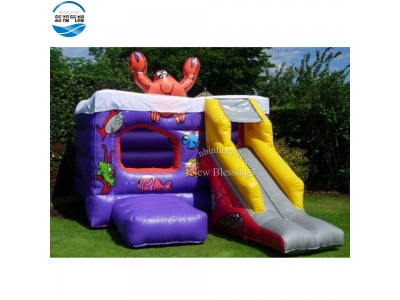 NBCO-1027 Wholesale 5 in 1 sea world inflatable combo/bouncers