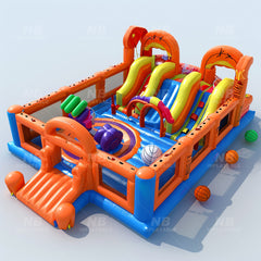 NB-OB051 Commercial use Cheap Indoor Fun City Playground inflatable amusement park for Child Inflatable maze Sport Game Large Castle