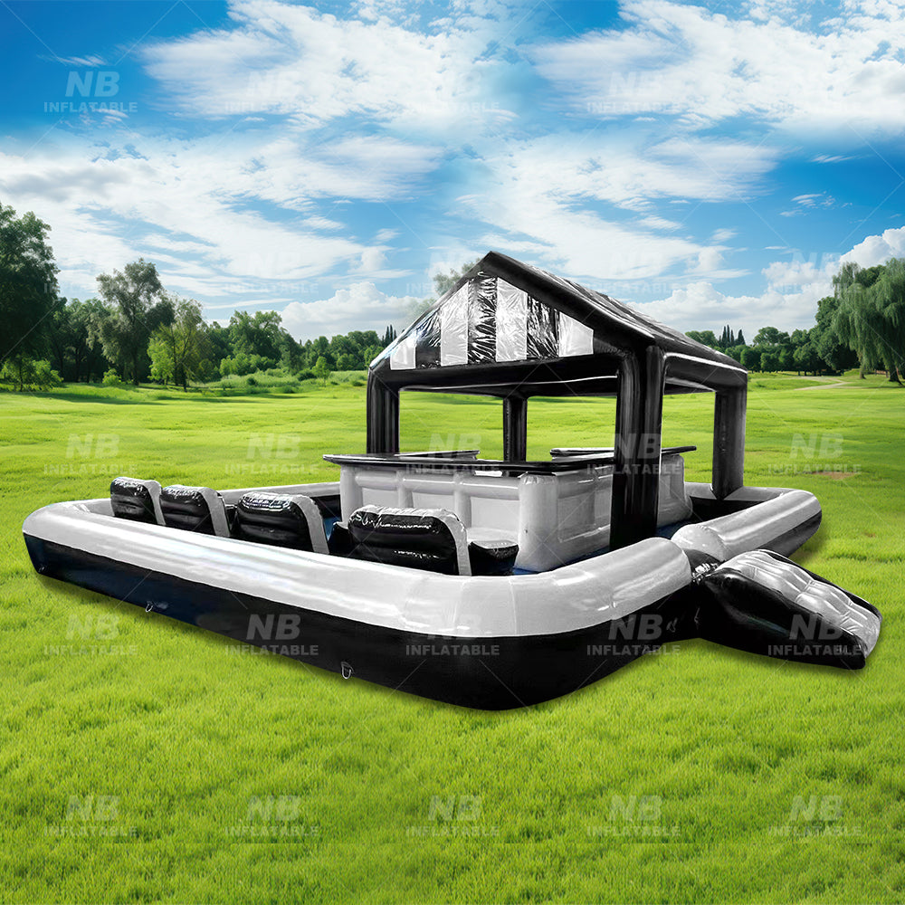 NB-PB006 Outdoor commercial portable bars inflatable PVC material commercial grade pool bars