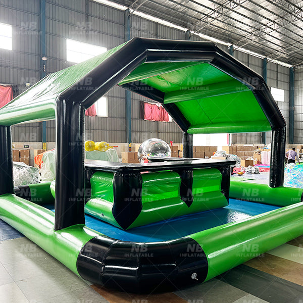 NB-PB008 Customized Party Rental Inflatable Platform Island Pool Water Bar For Adults