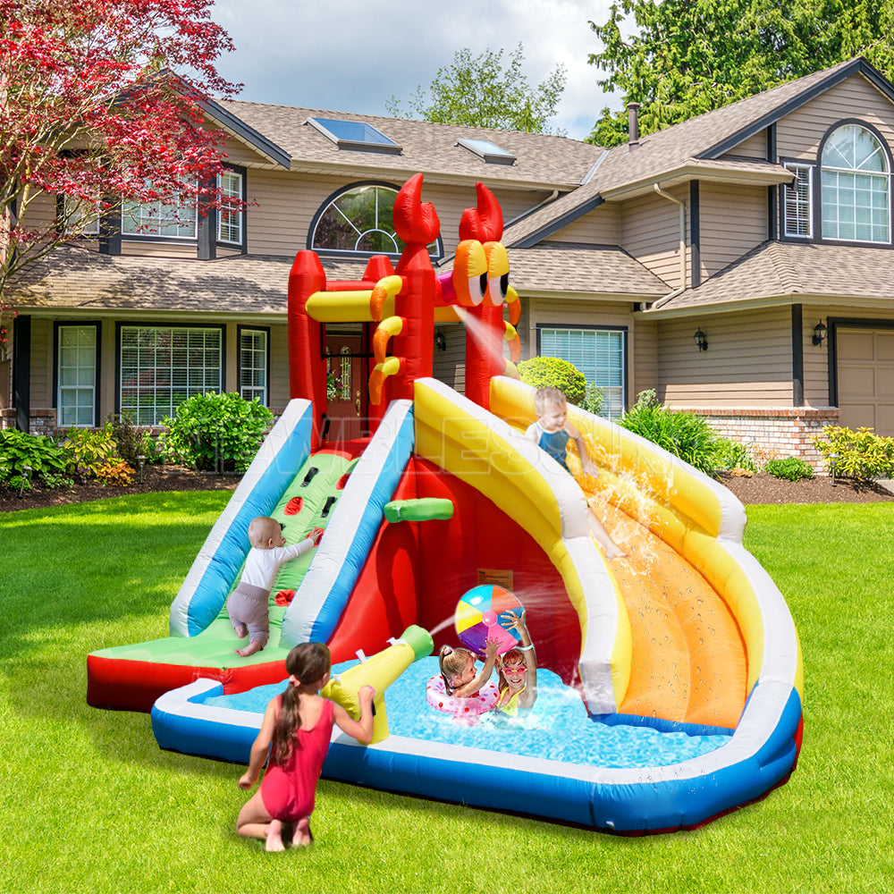 NB-HL008 Bodyguard Bounce House Castle For Sale Toy Swimming Pool Amusement Park Custom Small Slide