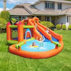 NB-HL004 Bounce House With Slide Combo Inflatable Bouncy Moonwalk Jumping Castle Bounce House For Kids