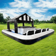 NB-PB008 Customized Party Rental Inflatable Platform Island Pool Water Bar For Adults