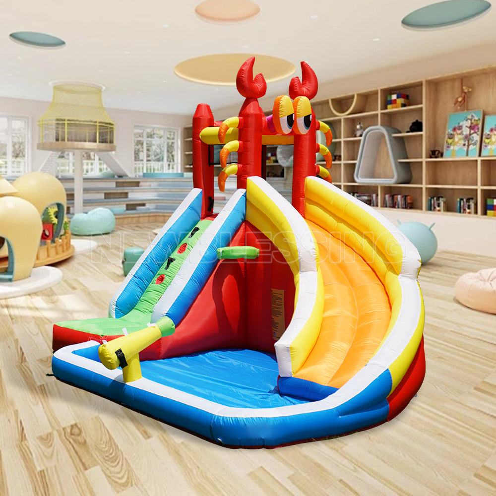 NB-HL008 Bodyguard Bounce House Castle For Sale Toy Swimming Pool Amusement Park Custom Small Slide