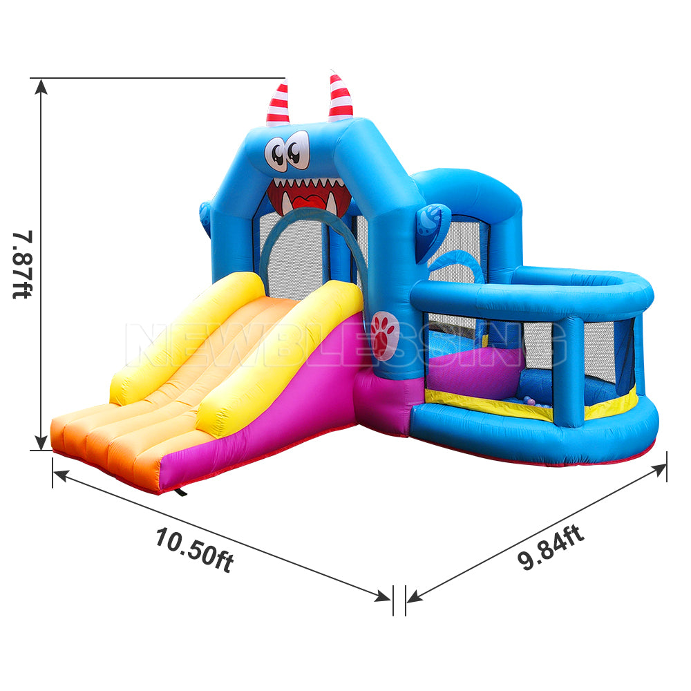 NB-HL002  Oxford Nylon Customized Playground Yard Kids Inflatable Bouncy Jumping Bounce House