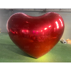 NB-MB012 Inflatable Mirror Heart Shaped Balloon Festival Event Decor Inflatable Huge Mirror Balloons for Party Wedding Decoration