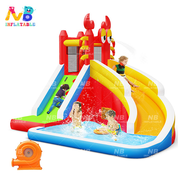 NB-HL008 Bodyguard Bounce House Castle For Sale Toy Swimming Pool Amusement Park Custom Small Slide