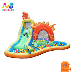 NB-HL009 Oxford cloth inflatable bounce house with blower trampoline children jumping castle slide