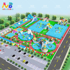 NB-LW014 Inflatable water park amusement park supplies outdoor games 0.9mm PVC tarpaulin water park