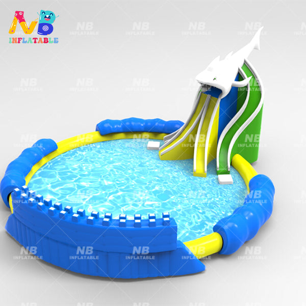 NB-LW026 Amusement Outdoor Games Inflatable Land Water Park Customized CE Certificate