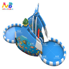 NB-LW043 Custom Theme Commercial Inflatable Water Park Inflatable Trampoline Water Park Slides