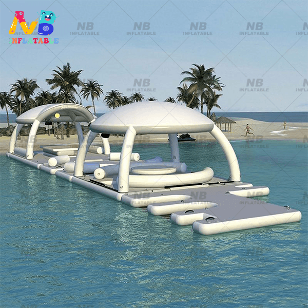 NB-WG029 Inflatable Floating Platform Water Entertainment Equipment Inflatable Water Leisure Platform Dock Inflatable Floating Island