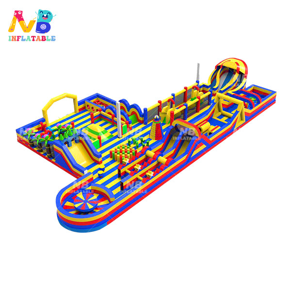 NB-OB006 Inflatable park obstacle course for race from China Guangzhou inflatable factory for adult and kids