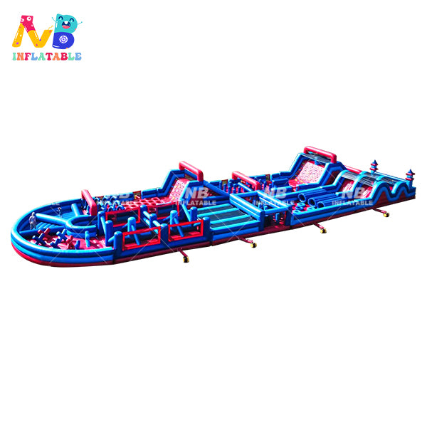 NB-OB008 Outdoor Popular commercial high quality pvc large inflatable obstacle course equipment for kids