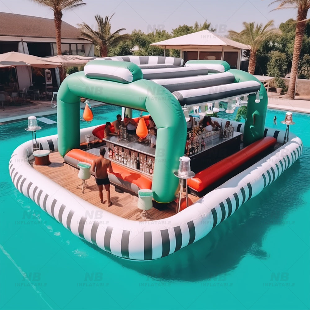 NB-PB017 Inflatable Pool Bars Inflatable Swimming Pool Models With Inflatable Bars For Pool Parties