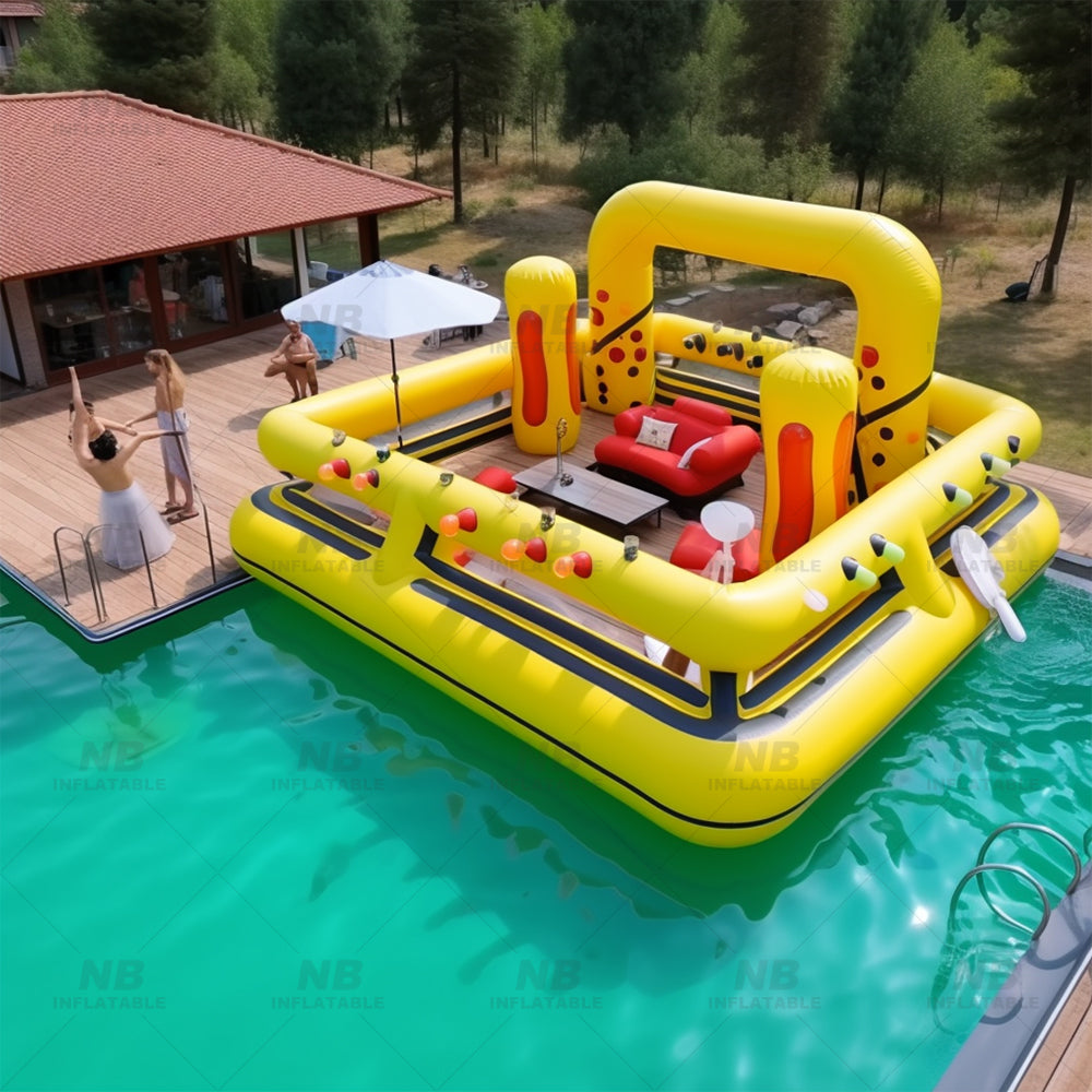 NB-PB017 Inflatable Pool Bars Inflatable Swimming Pool Models With Inflatable Bars For Pool Parties