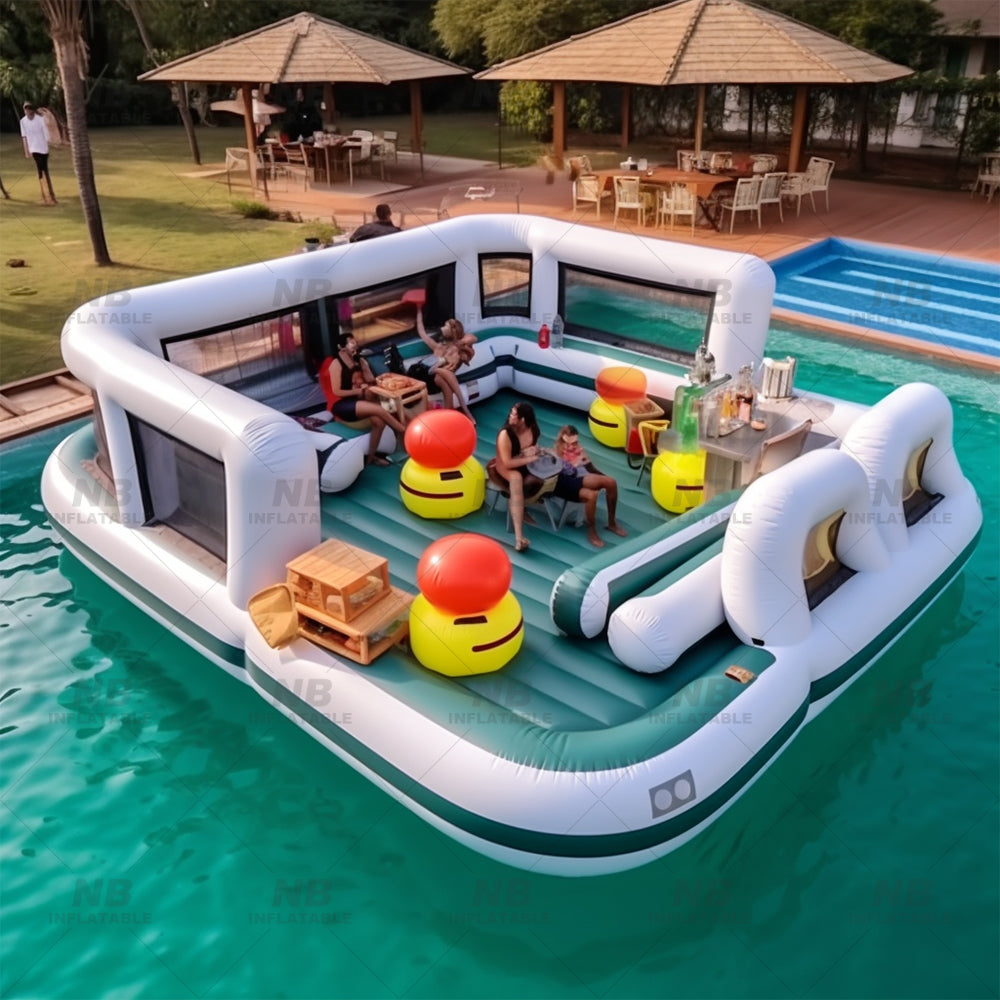 NB-PB017 Inflatable Pool Bars Inflatable Swimming Pool Models With Inflatable Bars For Pool Parties