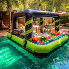 NB-PB013 Latest hot sale  outdoor adults pool party water floating inflatable pool bar