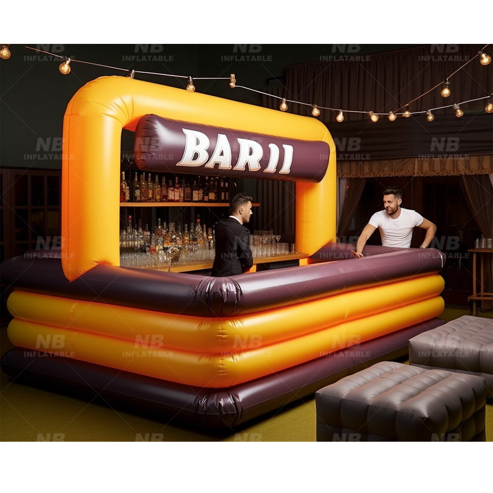 NB-PB012 Factory customized high quality outdoor leisure and entertainment inflatable pool bar with tent suitable for a variety of scenes