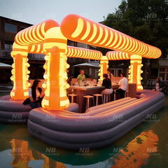 NB-PB014 Large Superior design Inflatable New Bar leisure platform party bar Inflatable  new design water swimming pool pub bar