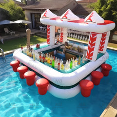 NB-PB013 Latest hot sale  outdoor adults pool party water floating inflatable pool bar