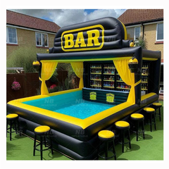 NB-PB024 Customizable Outdoor Inflatable Pool Bar Tent New Design for Backyard Parties Swimming Pools and Water Bars